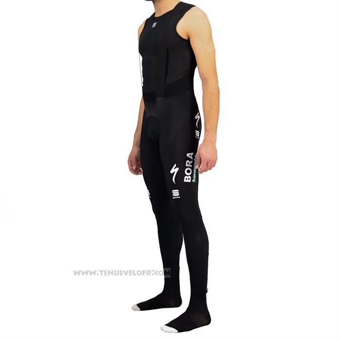 2021 Maillot Cyclisme Bora-Hansgrone Vert Manches Longues et Cuissard